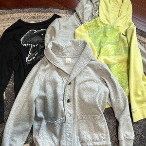 Bundle of Boys Long Sleeve Size 7/8 and S EUC